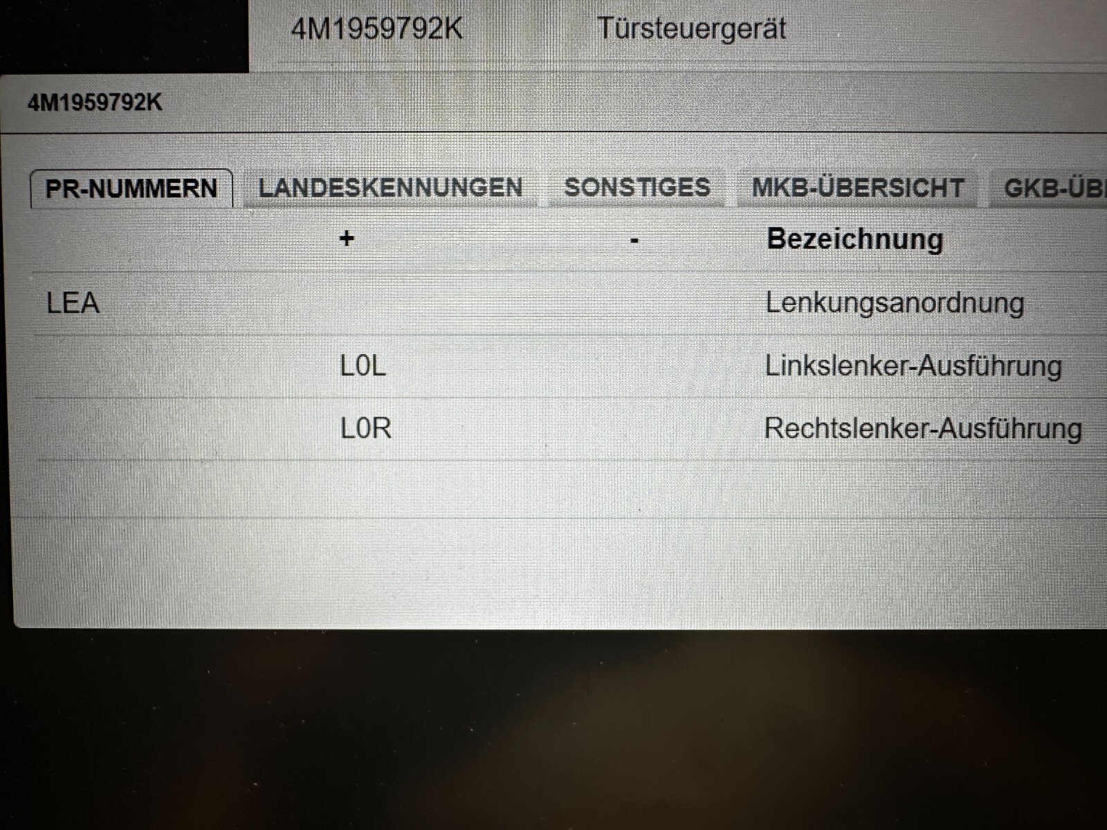 AUDI VW TÜRSTEUERGERÄT SATZ 4M1959792K 4M1959793K 4M1959795K 4M1959795K NEU ORIG - Obrázek 16