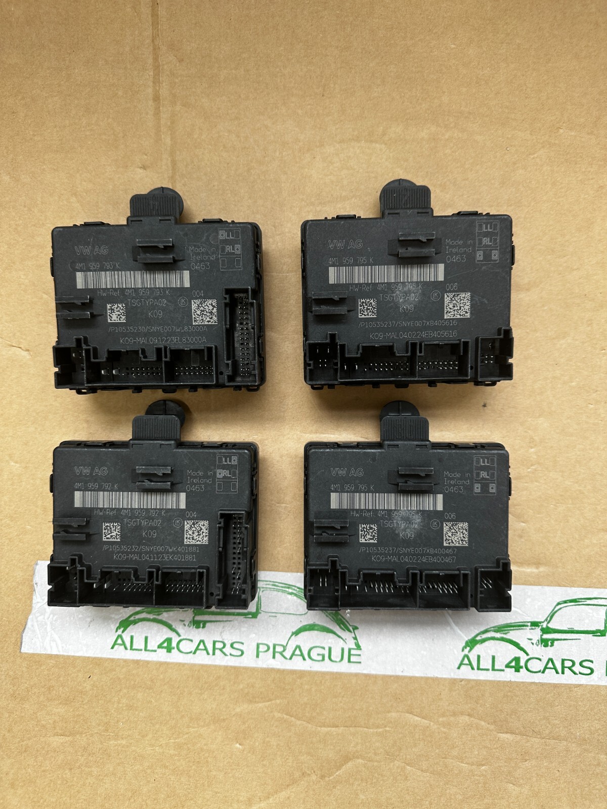 AUDI VW TÜRSTEUERGERÄT SATZ 4M1959792K 4M1959793K 4M1959795K 4M1959795K NEU ORIG