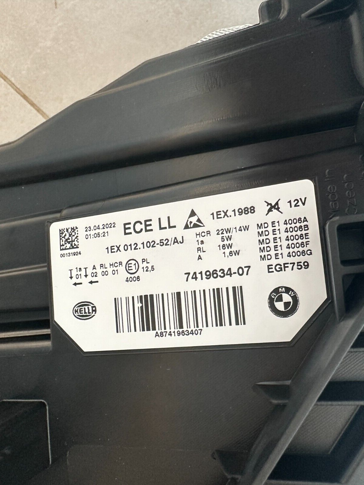 BMW 3 F31 LED FRONTSCHEINWERFER SET R+L 741963307 + 741963407 ORIG. NEU!!!! - Obrázek 7