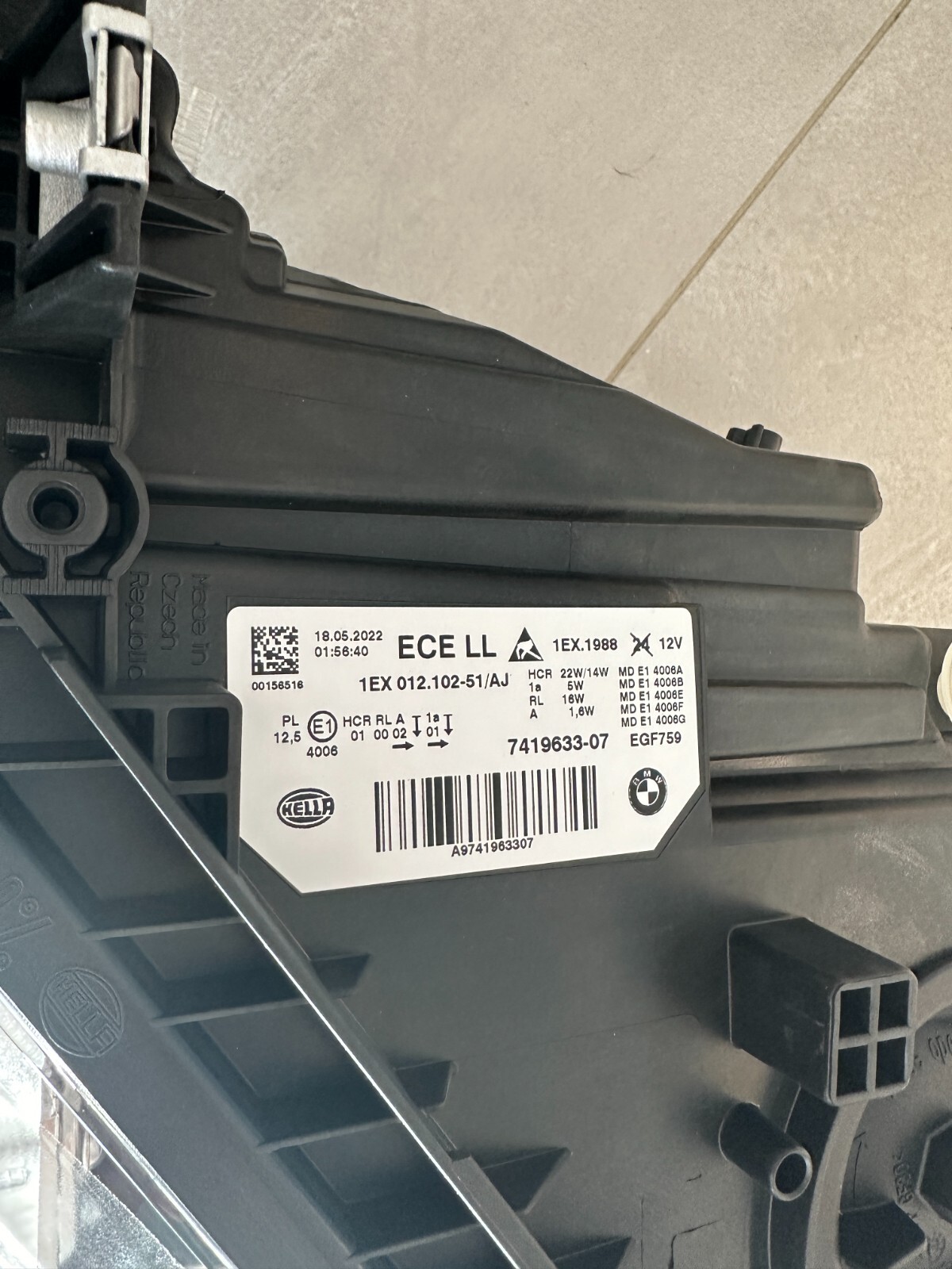 BMW 3 F31 LED FRONTSCHEINWERFER SET R+L 741963307 + 741963407 ORIG. NEU!!!! - Obrázek 8