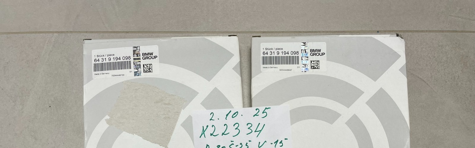 BMW X5 X6 E70,E71,E72, F85,F86..POLLENFILTER 64319194098 , 64 31 9 194 098 ORIG - Obrázek 8