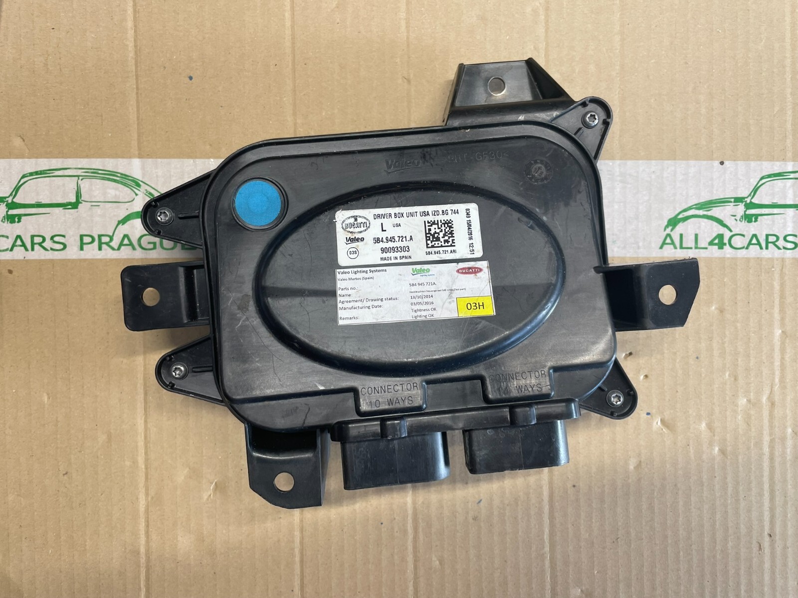 BUGATTI CHIRON HEADLIGHT UNIT USA IZD.BG 5B4945721A - 5B4937097 VOM TEST WAGEN - Obrázek 13