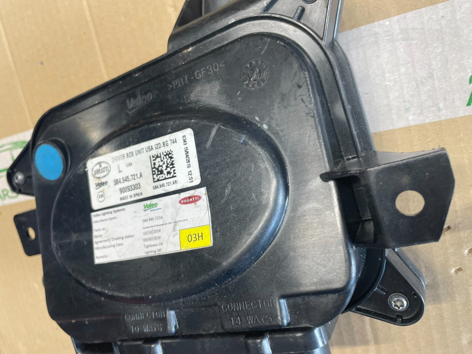 BUGATTI CHIRON HEADLIGHT UNIT USA IZD.BG 5B4945721A - 5B4937097 VOM TEST WAGEN - Obrázek 15