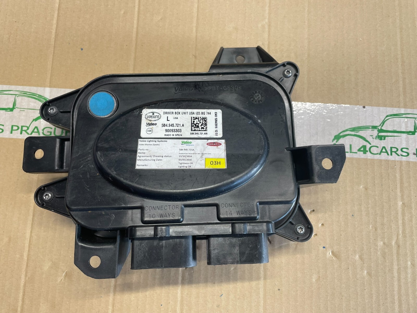 BUGATTI CHIRON HEADLIGHT UNIT USA IZD.BG 5B4945721A - 5B4937097 VOM TEST WAGEN - Obrázek 16