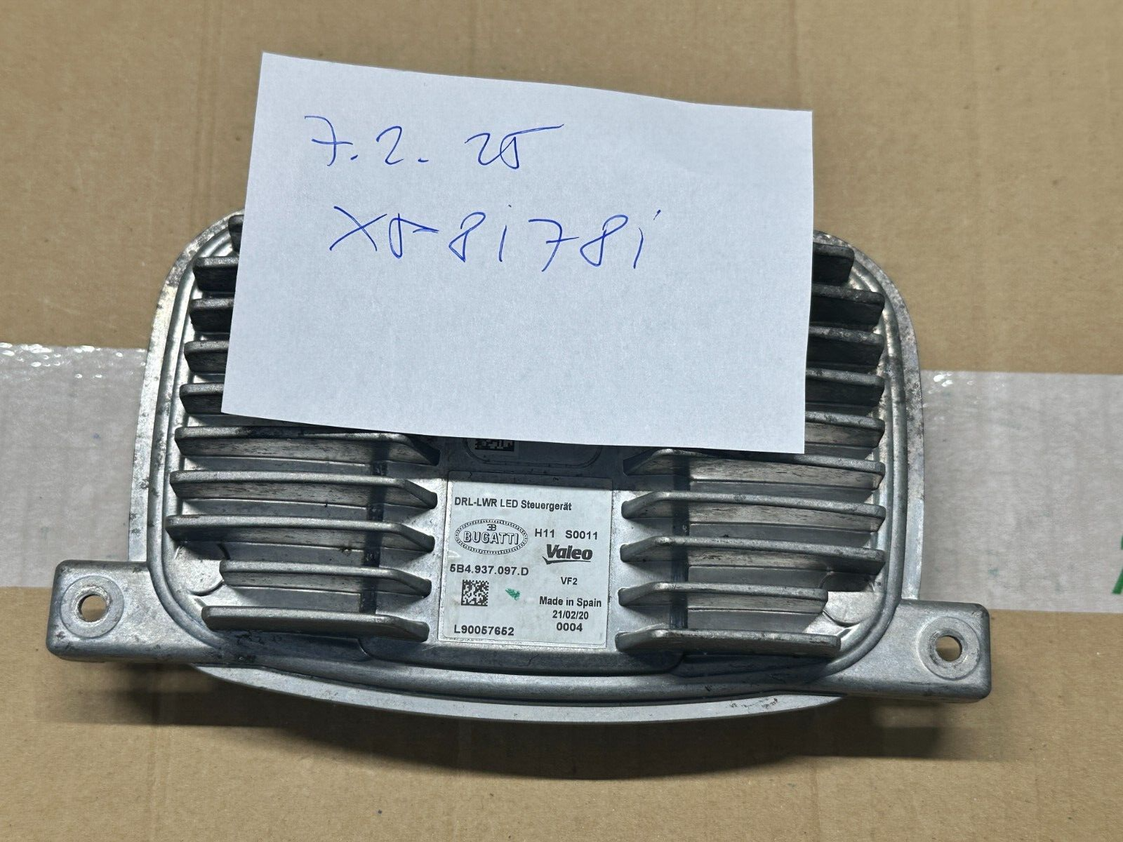 BUGATTI CHIRON SCHEINWERFER STEUERGERÄT 5B4937097D - L90057652 ORIGINAL TEIL - Obrázek 14