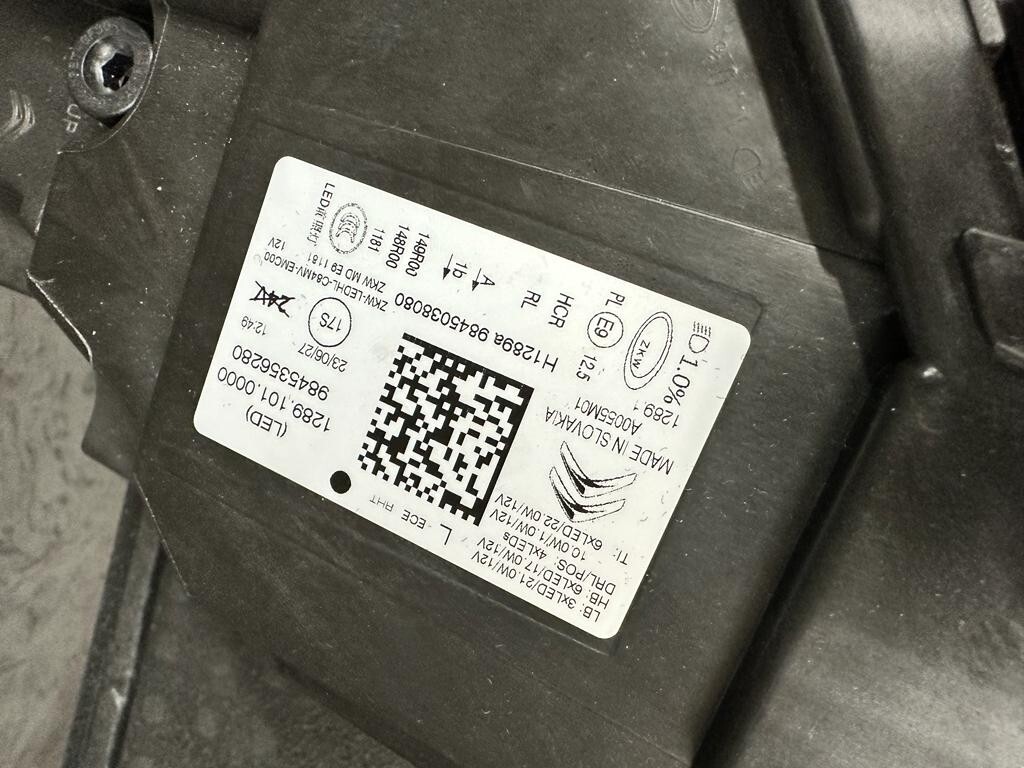 CITROËN C5 AIRCROSS FRONTSCHEINWERFER LED VISION R+L 9845356280 9845355980 NEW - Obrázek 16