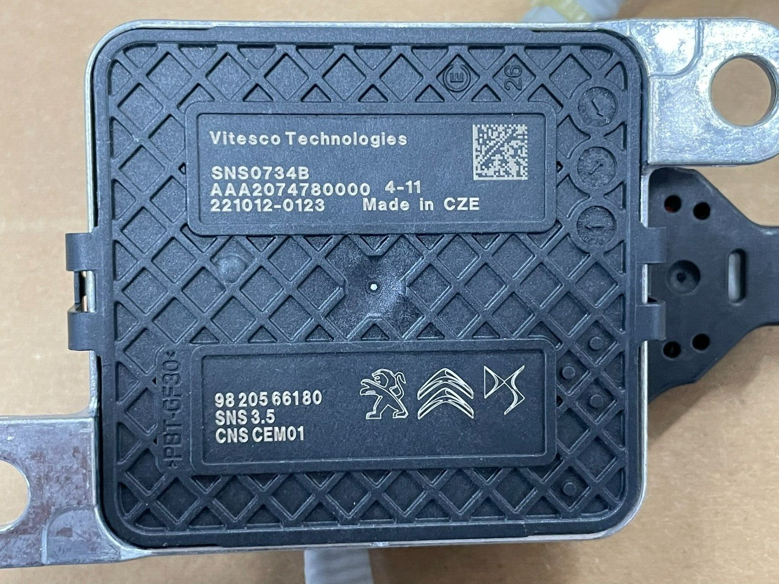 CITROEN JUMPER III PEUGEOT BOXER III 2.2 BLUEHDI NOX SENSOR VORNE 9820566180 NEU - Obrázek 3