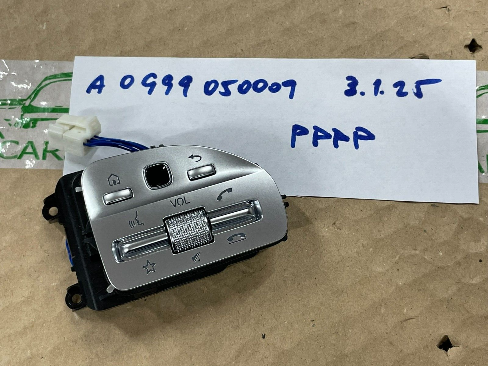 MERCEDES BENZ LENKRAD MULTIFUNKTIONSTASTEN SCHALTER SILBER A0999050009 ORIG NEU - Obrázek 11