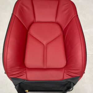 PORSCHE CAYENNE 7P5 FAHRERSITZ SCHAUM TEIL MIT LEDER BEZUG ROT 7P5881775AA ORIG