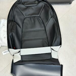 PORSCHE CAYENNE 9Y SITZ BEZUG SPORT SITZ LEDER SCHWARZ 9Y0881806AR 8YR ORIG.NEU!