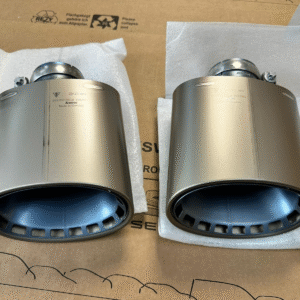 PORSCHE CAYENNE AUSPUFF ENDROHR TITAN AKRAPOVIC 9Y3253823B 9Y3253824B ORIG NEU!!