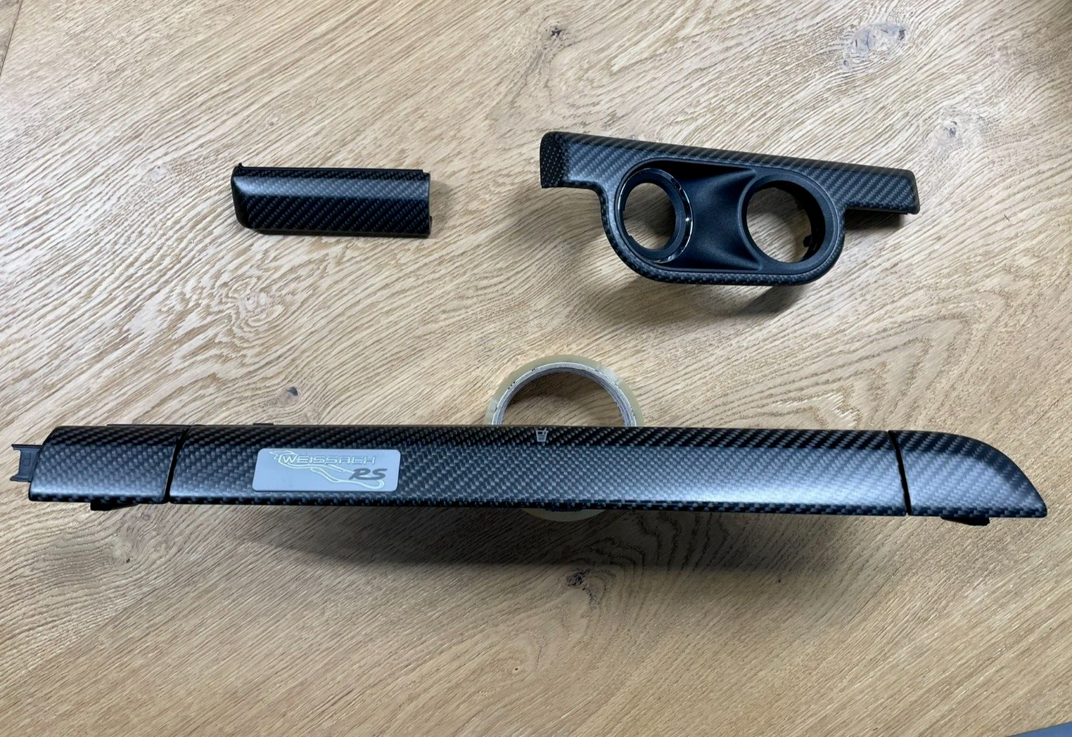 PORSCHE GT4RS WEISSACH GETRÄNKEHALTER 99155298503 RS MATT CARBON SET RHD OE! NEU