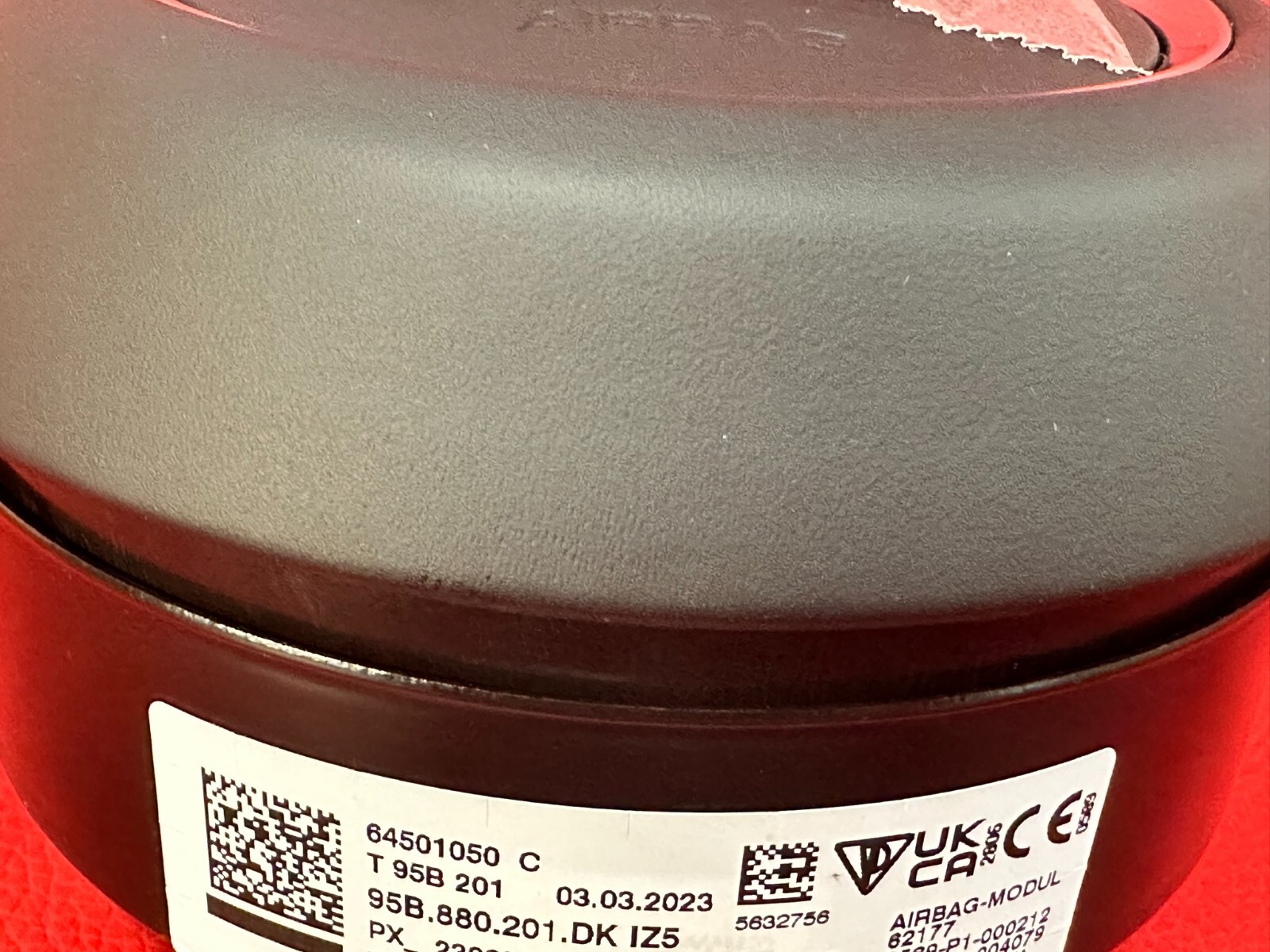 PORSCHE MACAN LENKRAD A.I.R.B.A.G STEERING WHEEL A.I.R.B.A.G LEATHER 95B880201DK - Obrázek 15