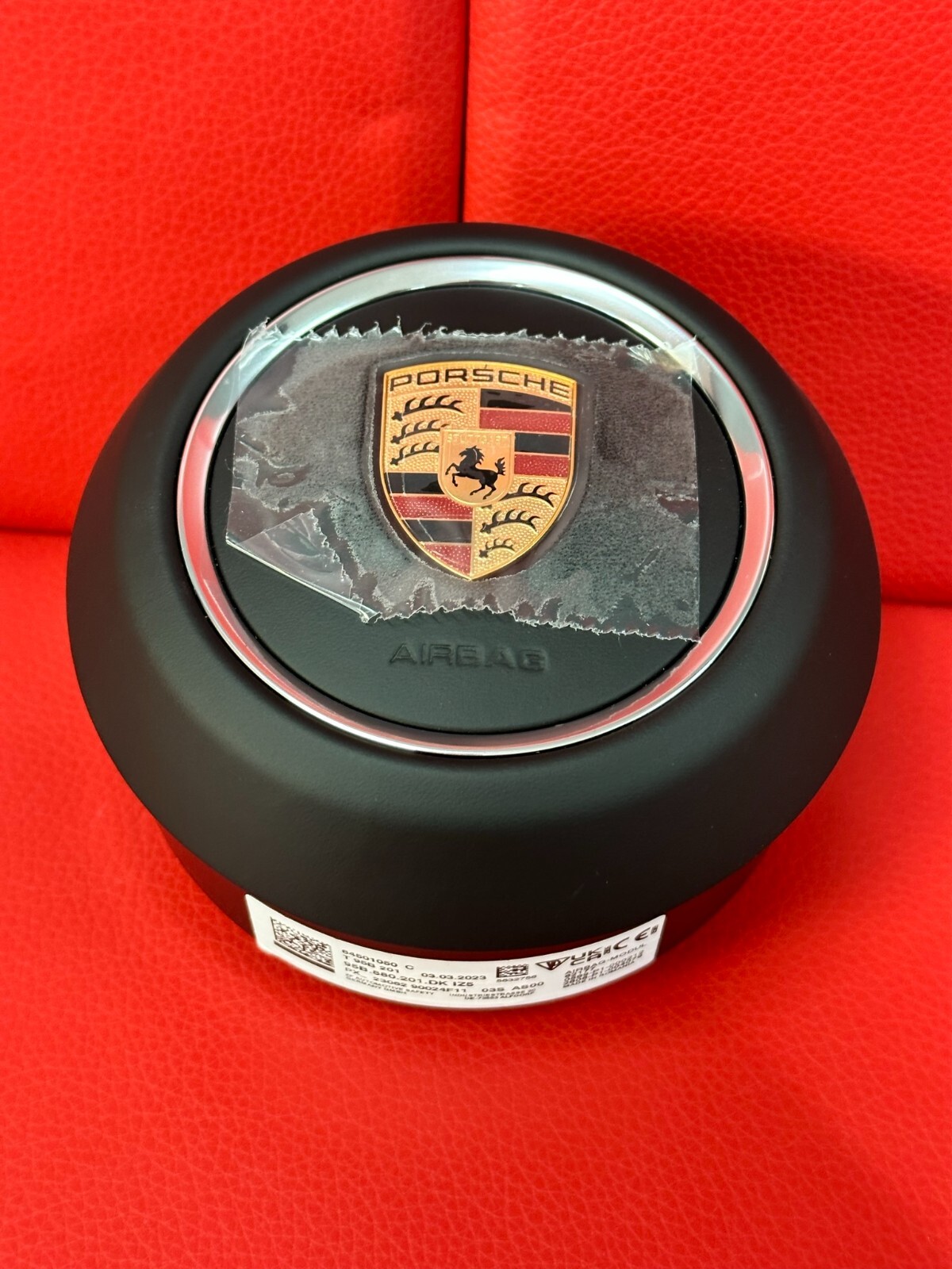 PORSCHE MACAN LENKRAD A.I.R.B.A.G STEERING WHEEL A.I.R.B.A.G LEATHER 95B880201DK - Obrázek 9