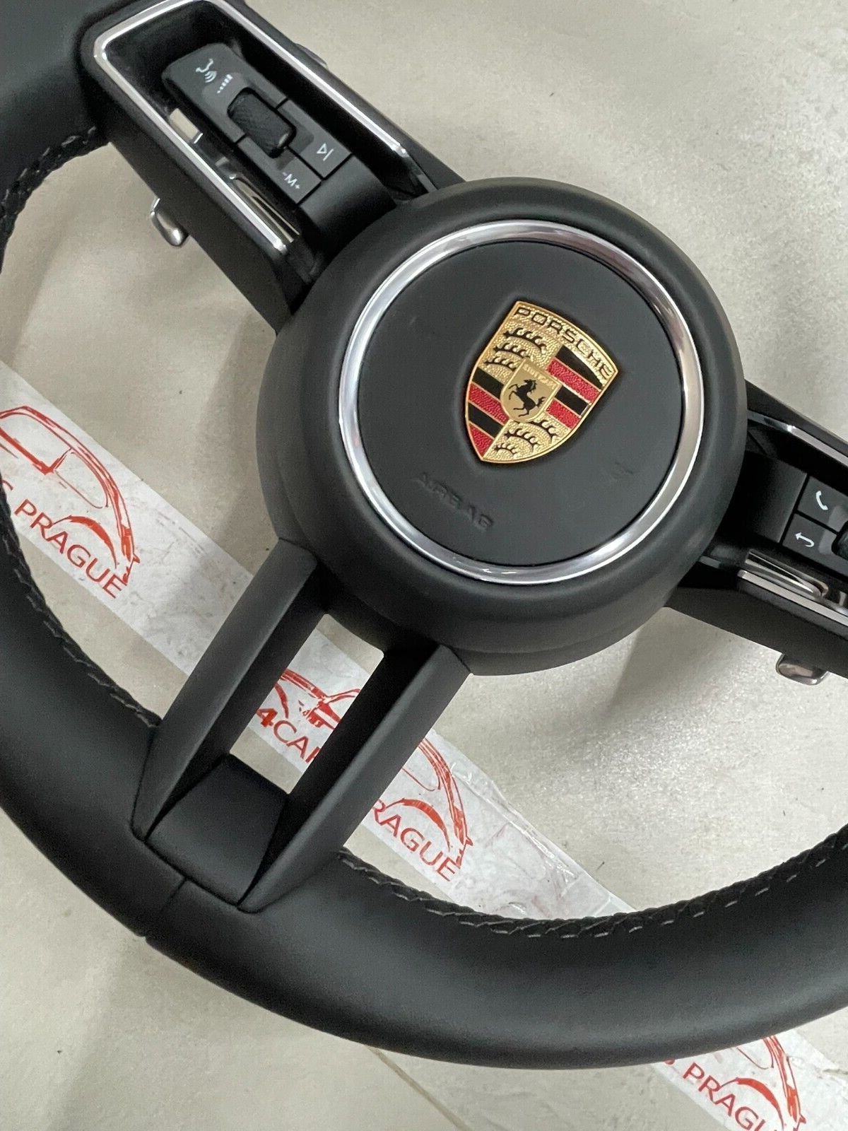 PORSCHE MACAN LENKRAD SPORT BEHEIZBAR KOMPLET LEDER 95B419091CT + 95B880201DK - Obrázek 12