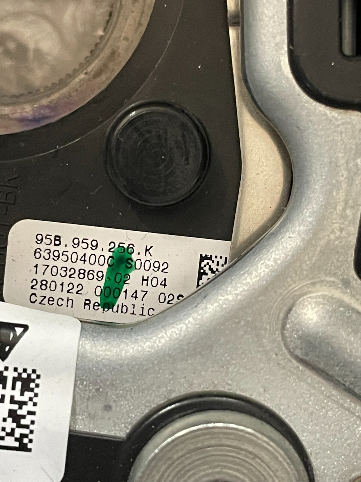 PORSCHE MACAN LENKRAD SPORT BEHEIZBAR KOMPLET LEDER 95B419091CT + 95B880201DK - Obrázek 18