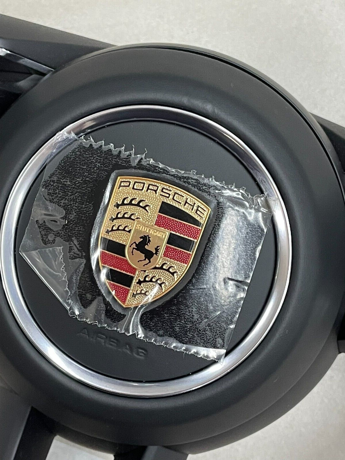 PORSCHE MACAN LENKRAD SPORT BEHEIZBAR KOMPLET LEDER 95B419091CT + 95B880201DK - Obrázek 4