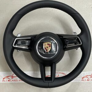 PORSCHE MACAN LENKRAD SPORT BEHEIZBAR KOMPLET LEDER 95B419091CT + 95B880201DK