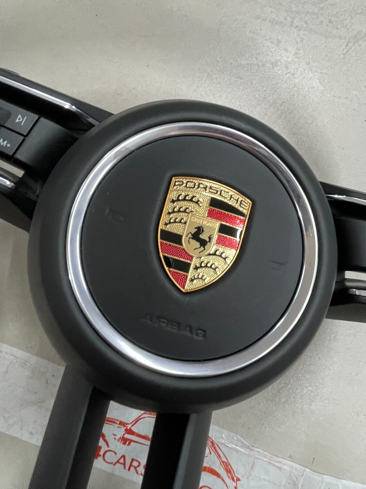 PORSCHE MACAN LENKRAD SPORT BEHEIZBAR KOMPLET LEDER 95B419091CT + 95B880201DK - Obrázek 6