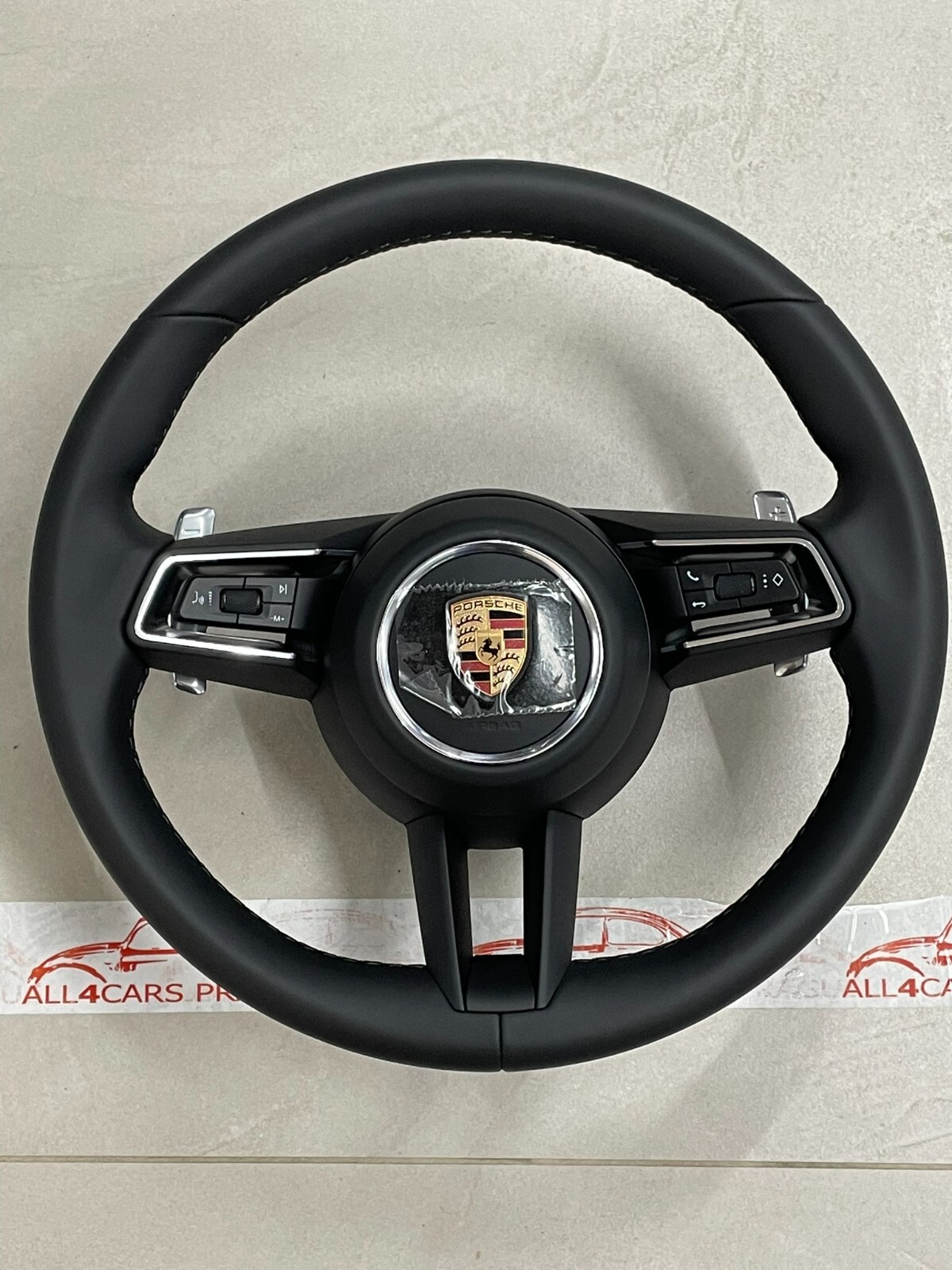 PORSCHE MACAN LENKRAD SPORT BEHEIZBAR KOMPLET LEDER 95B419091CT + 95B880201DK