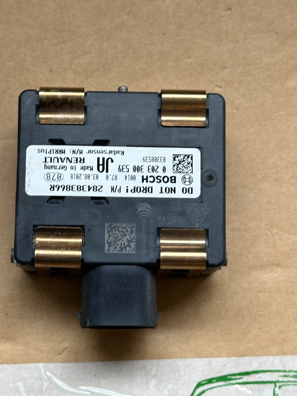 RENAULT KADJAR RADARSENSOR DISTRONIC 284383866R ALMOST NEW DEM FROM TEST CAR ... - Obrázek 6