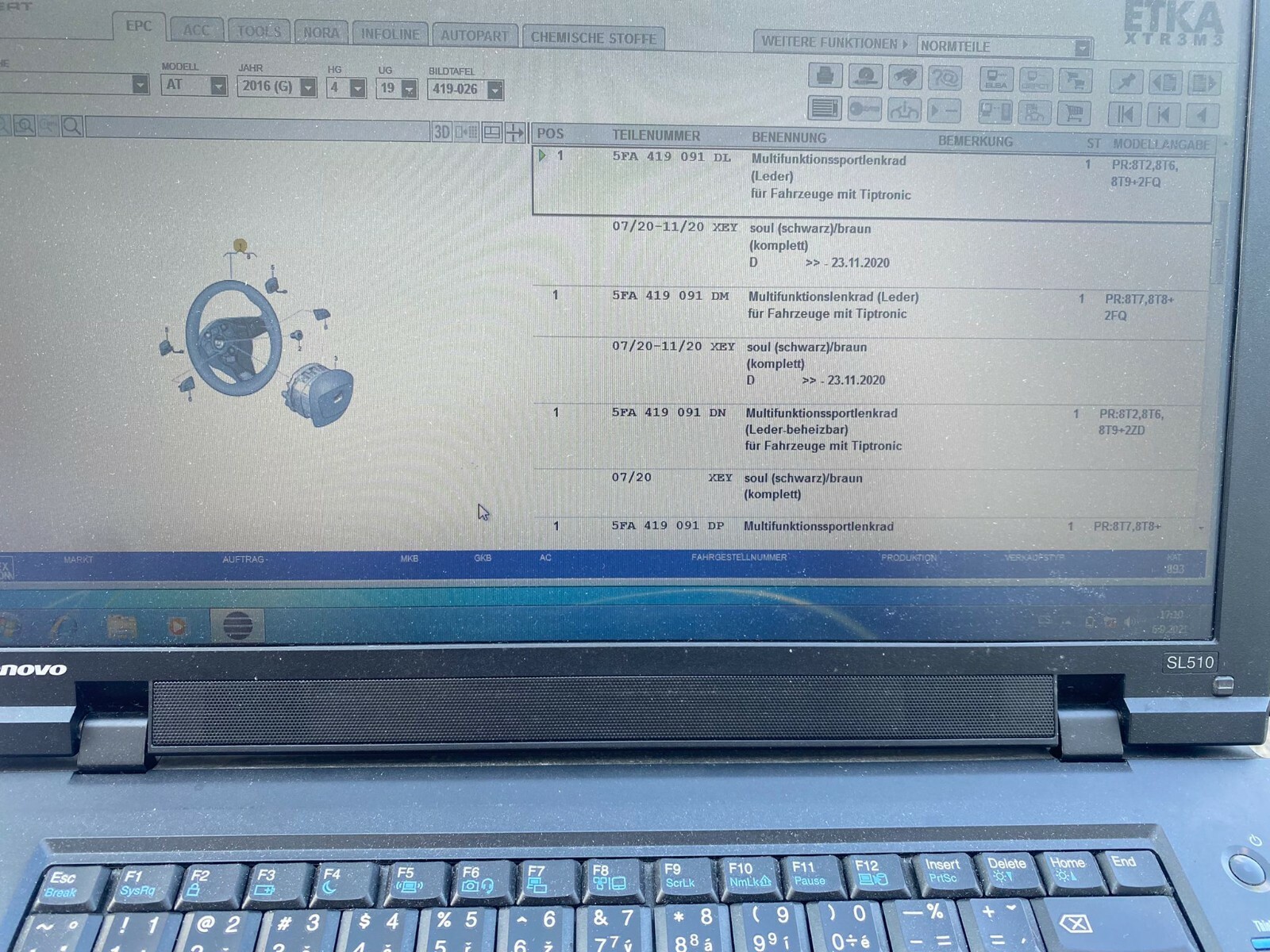 SEAT Sport Multifunktionslenkrad Schaltwippen 5FA419091DL 5FA 419 091 DL Orig. - Obrázek 12