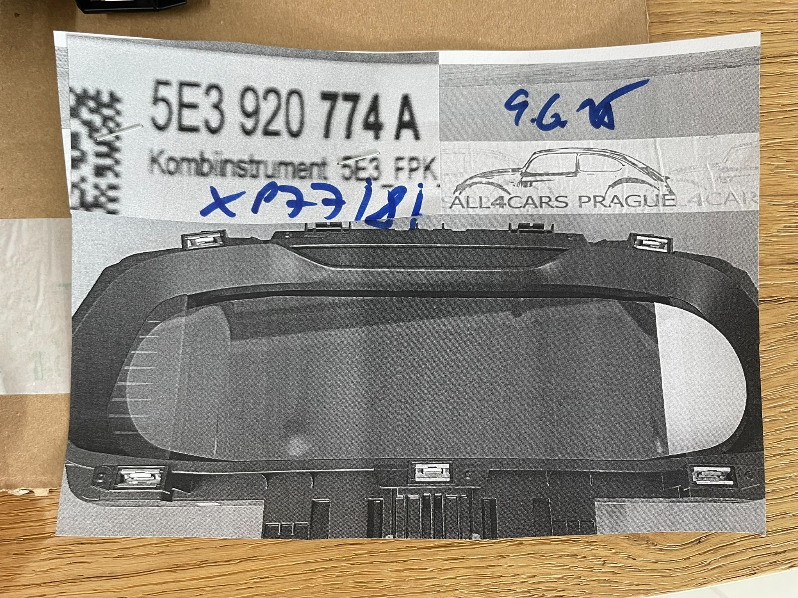 ŠKODA OCTAVIA 4 PHEV VIRTUAL COCKPIT KOMBIINSTRUMENT 5E3920774A ORIG. NEU 0 KM ! - Obrázek 16