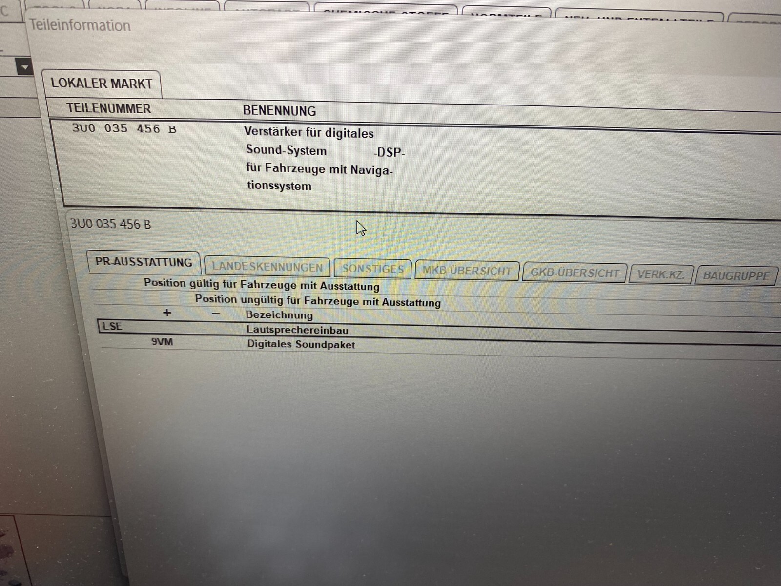 SKODA SUPERB 3U AUDIO VERSTÄRKER DSP HARMAN BECKER SOUND SYSTEM 3U0035456B ORIG. - Obrázek 20