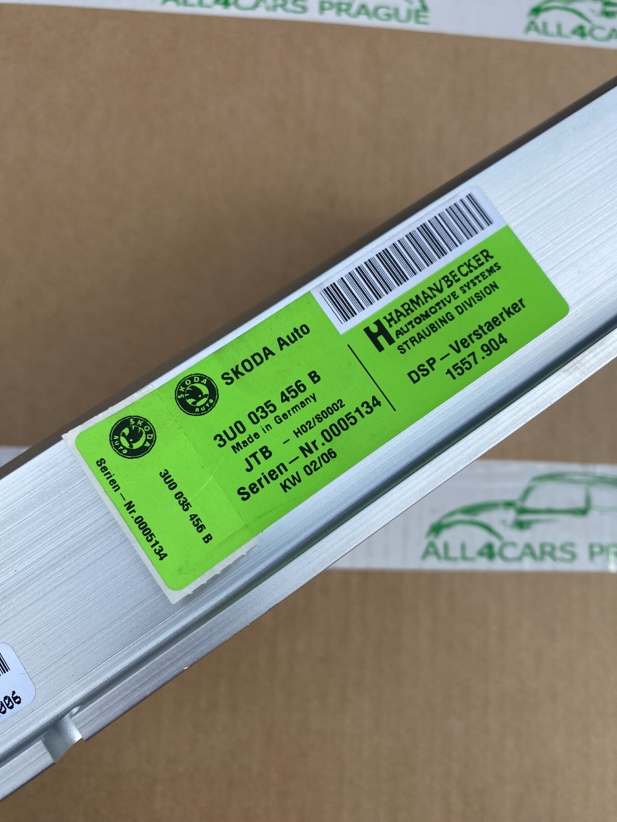 SKODA SUPERB 3U AUDIO VERSTÄRKER DSP HARMAN BECKER SOUND SYSTEM 3U0035456B ORIG. - Obrázek 9