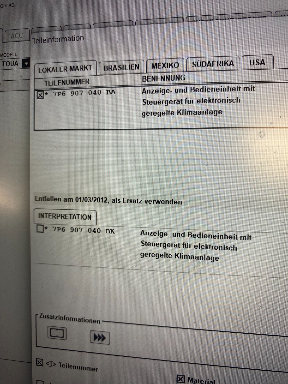 VOLKSWAGEN TOUAREG STEUERGERÄT KLIMAANLAGE 7P6907040AG ORIGINAL VW TEIL ! - Obrázek 19
