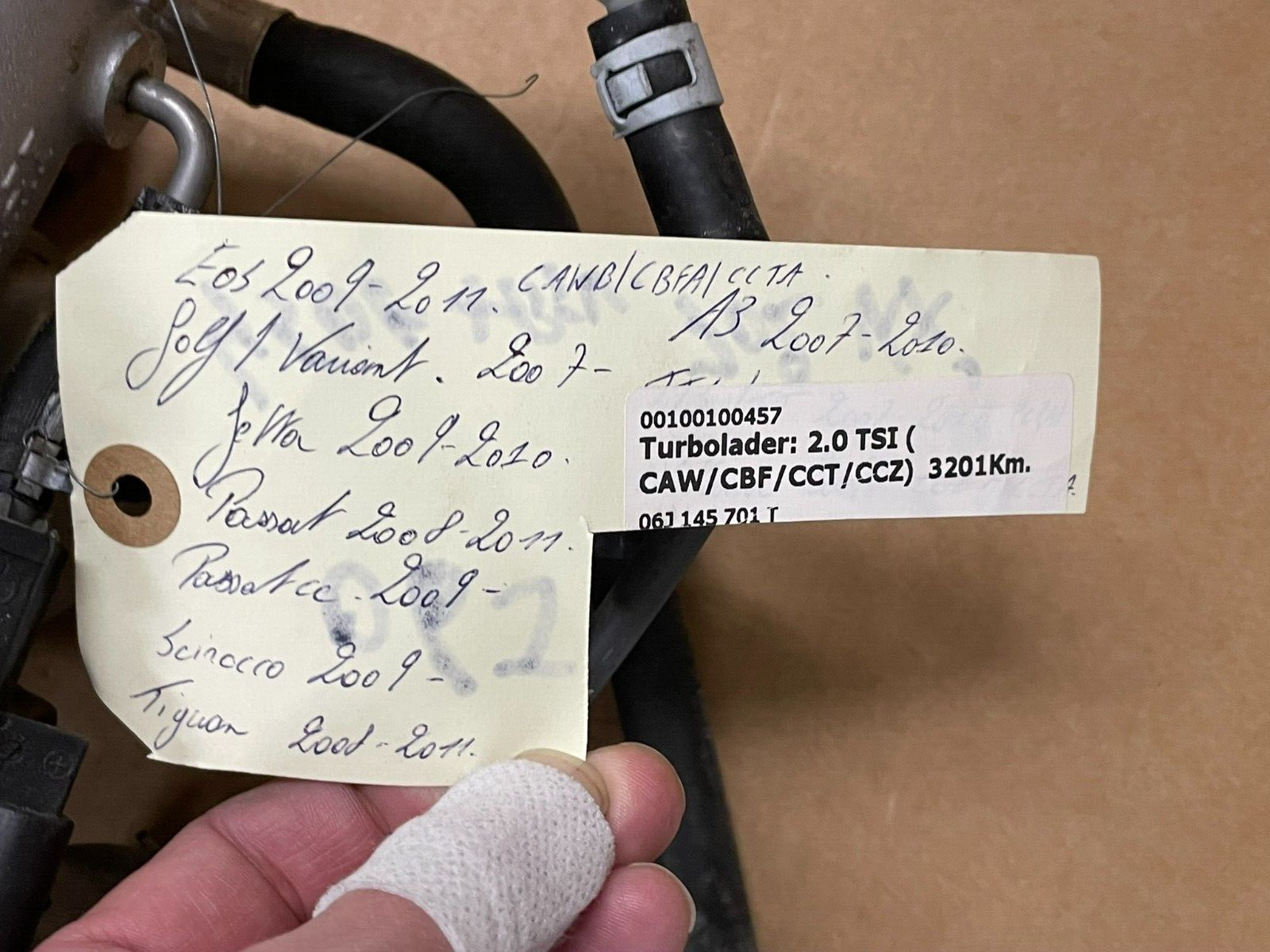 VW AUDI 2.0 TSI TURBOLADER ( CAW,CBF,CCT,CCZ ) 06J145701T FAST NEU TEST WAGEN - Obrázek 12