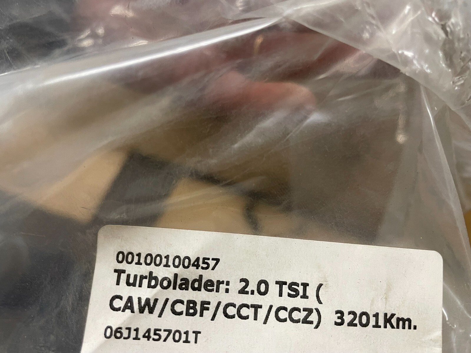VW AUDI 2.0 TSI TURBOLADER ( CAW,CBF,CCT,CCZ ) 06J145701T FAST NEU TEST WAGEN - Obrázek 4