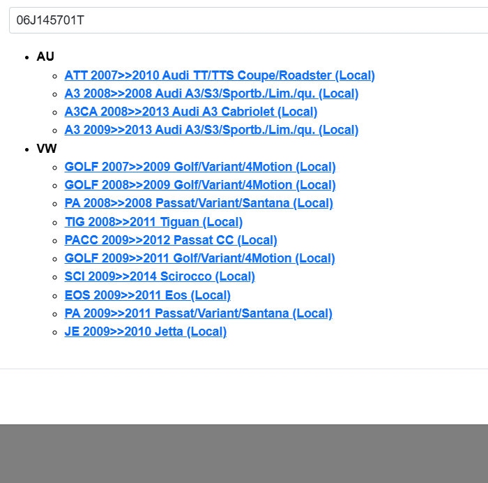 VW AUDI 2.0 TSI TURBOLADER ( CAW,CBF,CCT,CCZ ) 06J145701T FAST NEU TEST WAGEN - Obrázek 5