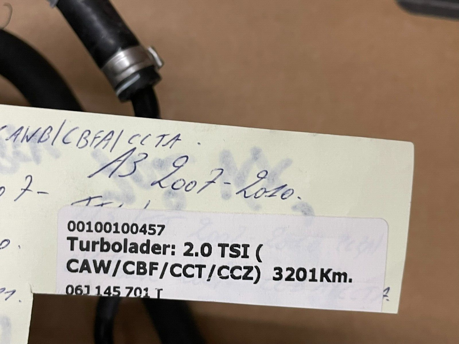 VW AUDI 2.0 TSI TURBOLADER ( CAW,CBF,CCT,CCZ ) 06J145701T FAST NEU TEST WAGEN - Obrázek 10