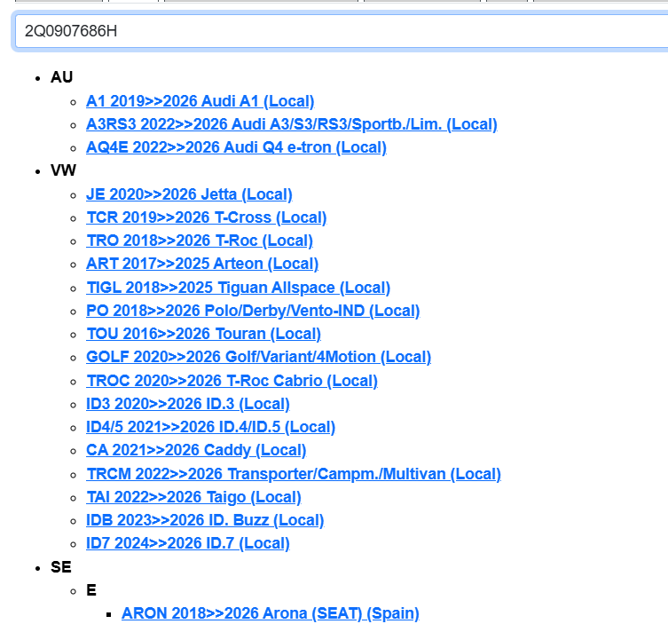 VW AUDI ŠKODA SEAT SPURWECHSELASISTENT STEUERGERÄT RECHTS 2Q0907686H ORIG. NEU - Obrázek 11