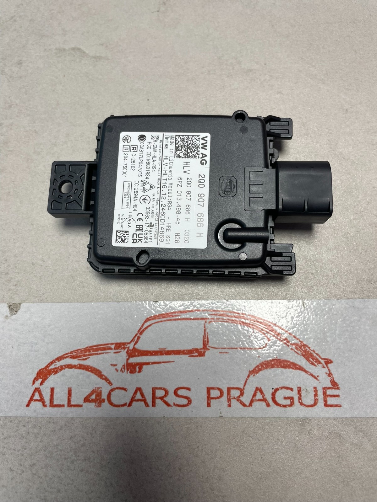 VW AUDI ŠKODA SEAT SPURWECHSELASISTENT STEUERGERÄT RECHTS 2Q0907686H ORIG. NEU - Obrázek 4