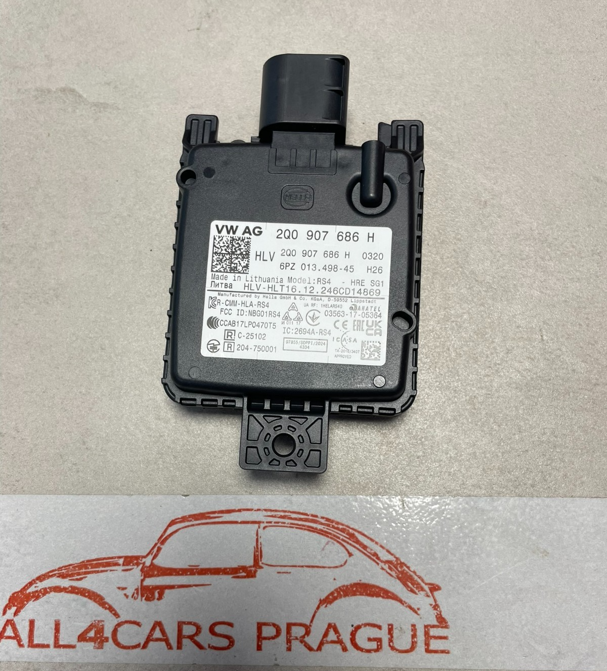 VW AUDI ŠKODA SEAT SPURWECHSELASISTENT STEUERGERÄT RECHTS 2Q0907686H ORIG. NEU