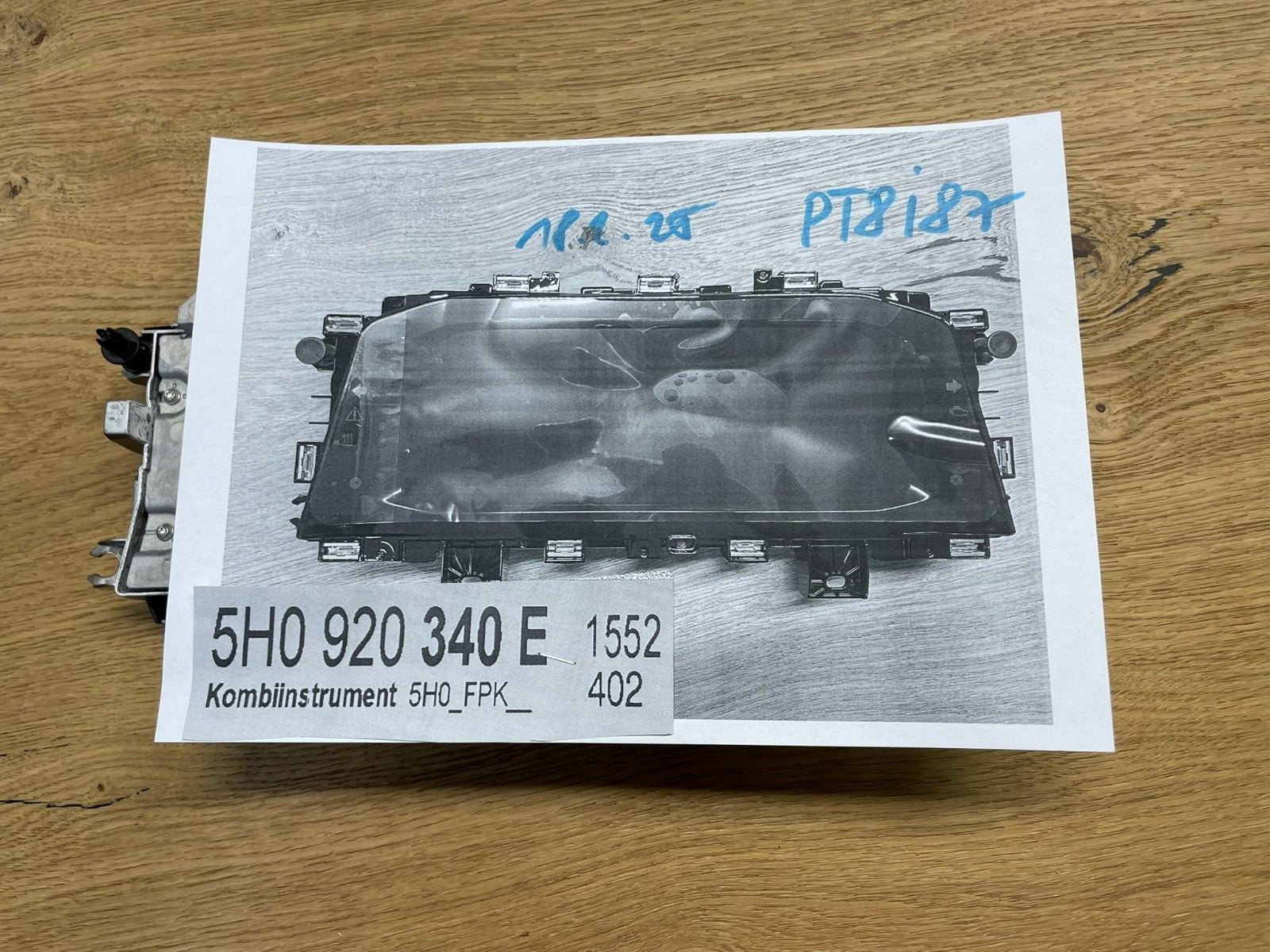 VW GOLF 8 CADDY MULTIVAN KOMBIINSTRUMENT VIRTUAL TACHO 5H0920340E NEU 0 KM - Obrázek 25