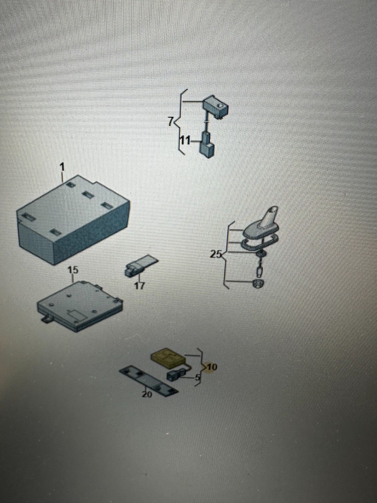VW GOLF PASSAT TIGUAN....BEDIENEINHEIT FREISPRECHEINRICHTUNG 3AA035624A Fast Neu - Obrázek 3