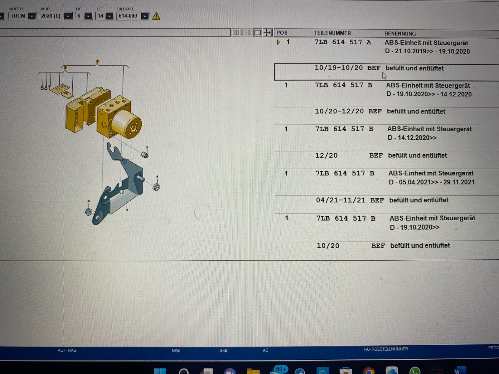 VW MULTIVAN, TRANSPORTER ABS ESP STEUERGERÄT 7LB614517A 7LB614517B NEU - Obrázek 11