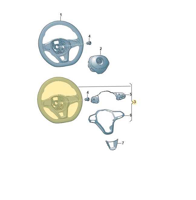 VW PASSAT ARTEON...SPORT LENKRAD LEDER GTI LOGO 2G0419089D Fast Neu d v Test Car - Obrázek 5