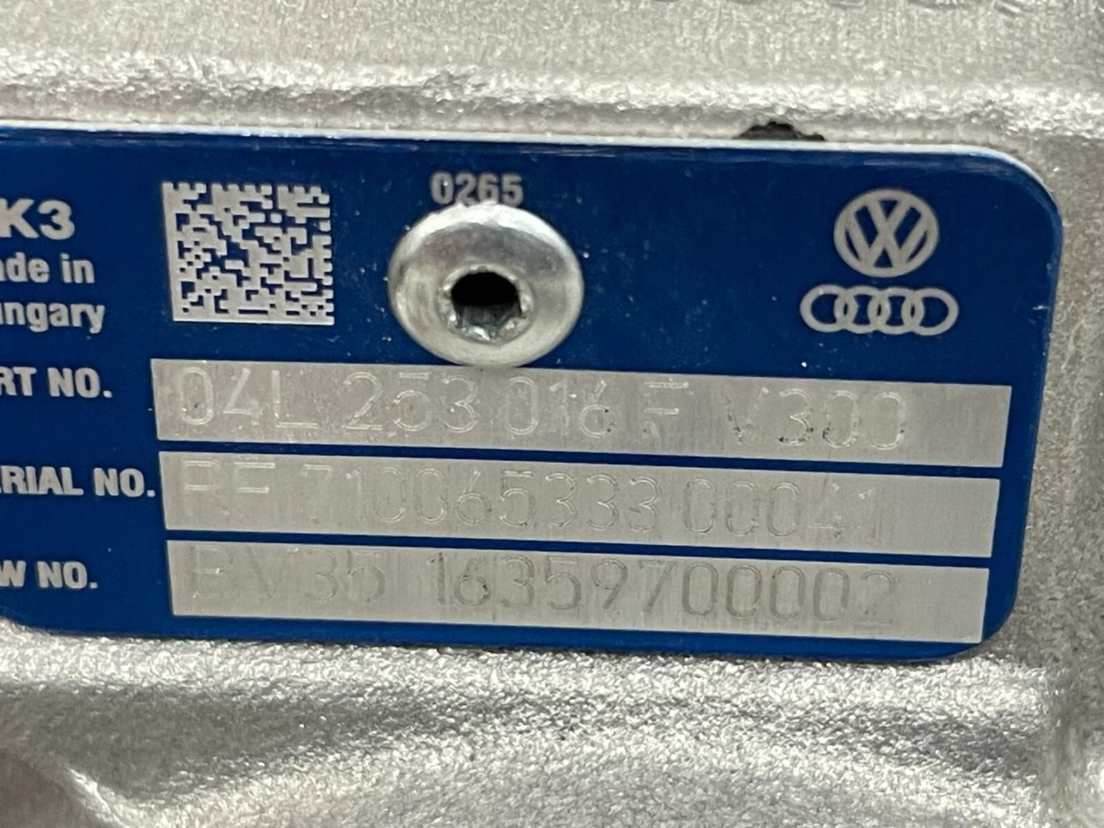 VW PASSAT ŠKODA SUPERB TURBOLADER 1.6 TDI 04L253016F = 04L253020R ORIG VW NEU! - Obrázek 3