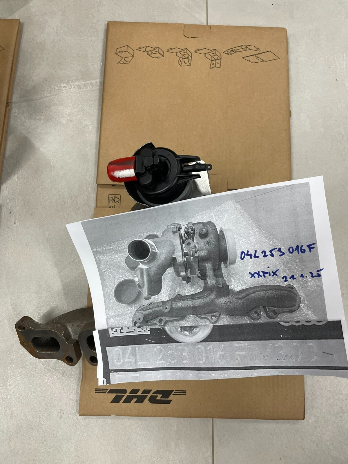 VW PASSAT ŠKODA SUPERB TURBOLADER 1.6 TDI 04L253016F = 04L253020R ORIG VW NEU! - Obrázek 21