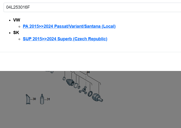 VW PASSAT ŠKODA SUPERB TURBOLADER 1.6 TDI 04L253016F = 04L253020R ORIG VW NEU! - Obrázek 5