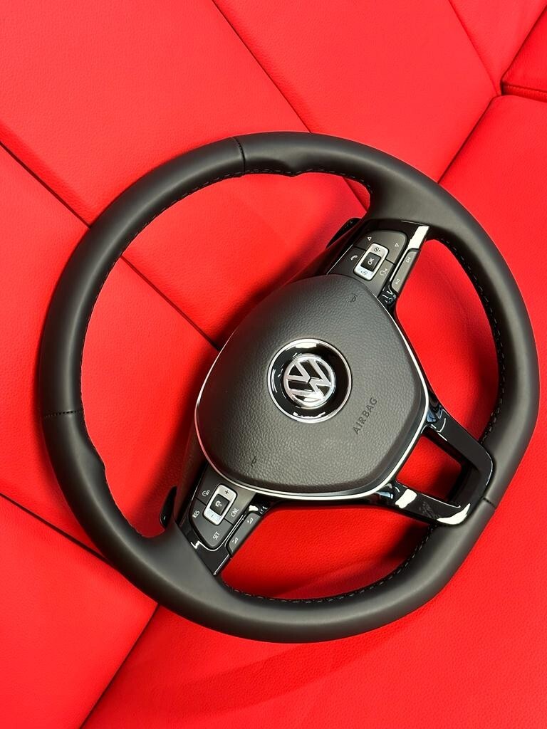 VW SPORT LEDER LENKRAD VW POLO 6C0419091BT MIT AIRBAG FAST NEU Dem v Test Wagen - Obrázek 11