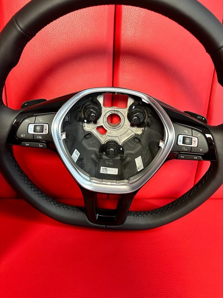 VW SPORT LEDER LENKRAD VW POLO 6C0419091BT MIT AIRBAG FAST NEU Dem v Test Wagen - Obrázek 15