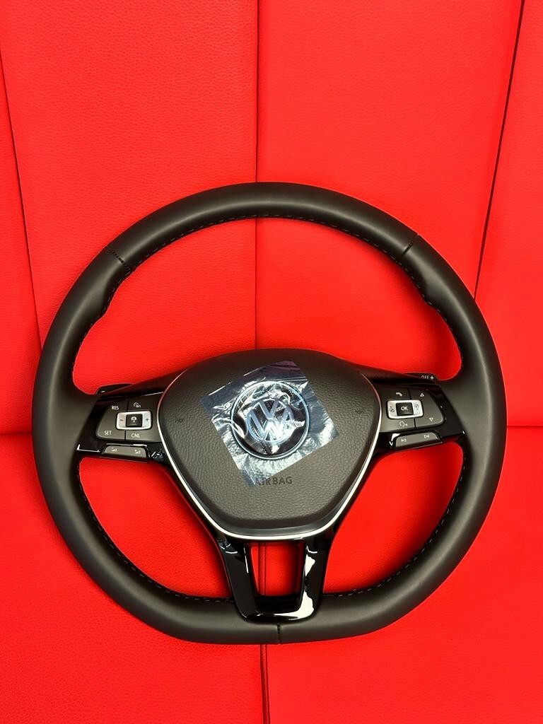 VW SPORT LEDER LENKRAD VW POLO 6C0419091BT MIT AIRBAG FAST NEU Dem v Test Wagen - Obrázek 6