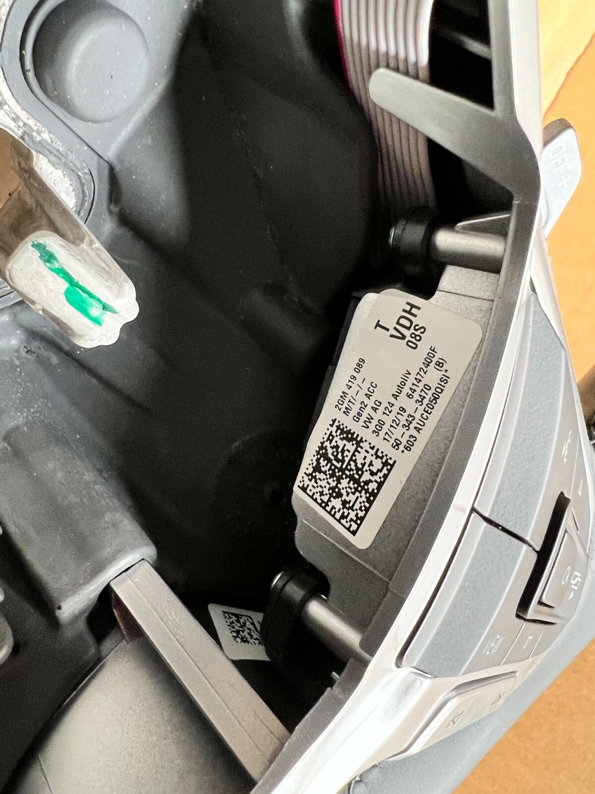 VW SPORT LENKRAD LEDER GTI MIT DSG R PADDELS 2GM419089T ORIG.NEU!!! - Obrázek 9