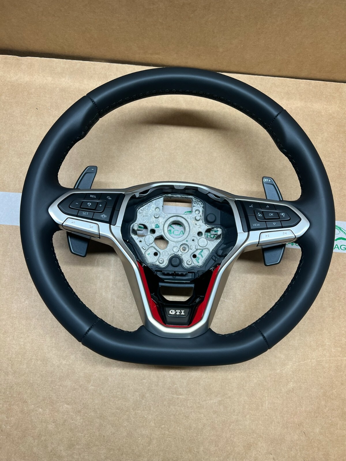 VW SPORT LENKRAD LEDER GTI MIT DSG R PADDELS 2GM419089T ORIG.NEU!!!