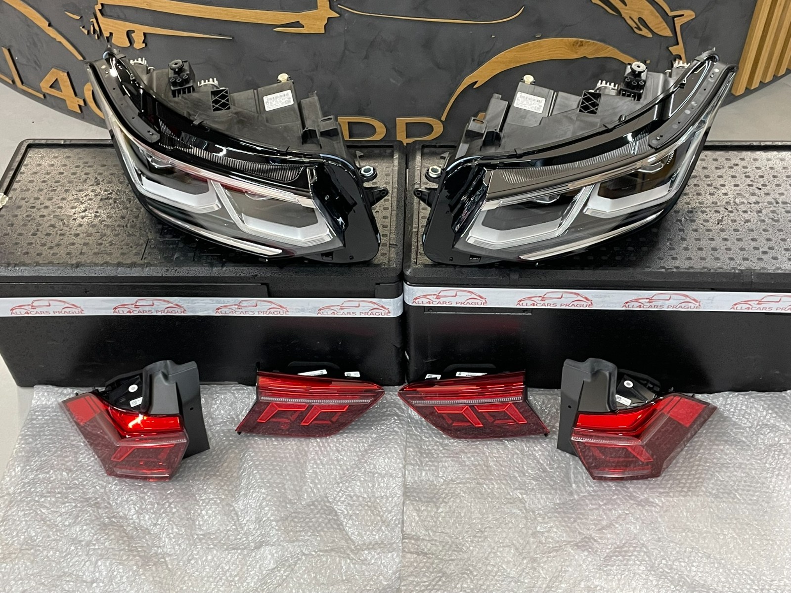 VW TIGUAN 5N FACELIFT IQ SCHEINWERFERN KOMPLETE SATZ VORN + HINTEN ORIG. VW NEU - Obrázek 3